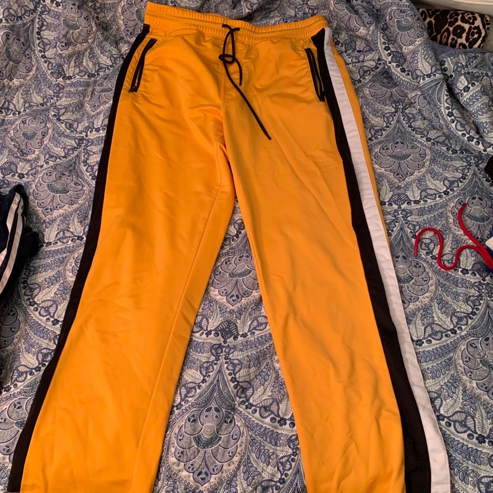 Kill Bill Taxi Yellow Colored Sweatpants